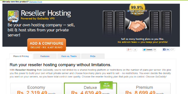 GoDaddy Inaugural Program 2013 for Indian Resellers launched